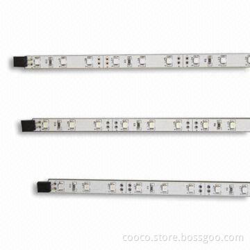 Rigid LED Strip with 12V DC Working Voltage and 2.4W for Single Color/7.2W for RGB Maximum Power